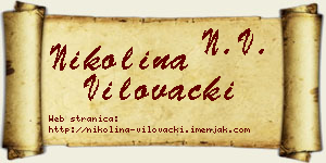 Nikolina Vilovački vizit kartica